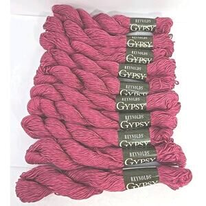 Reynolds Gypsy 100% Cotton‎ Knitting Yarn Thread Color #703 83278 Lot of 10 U326